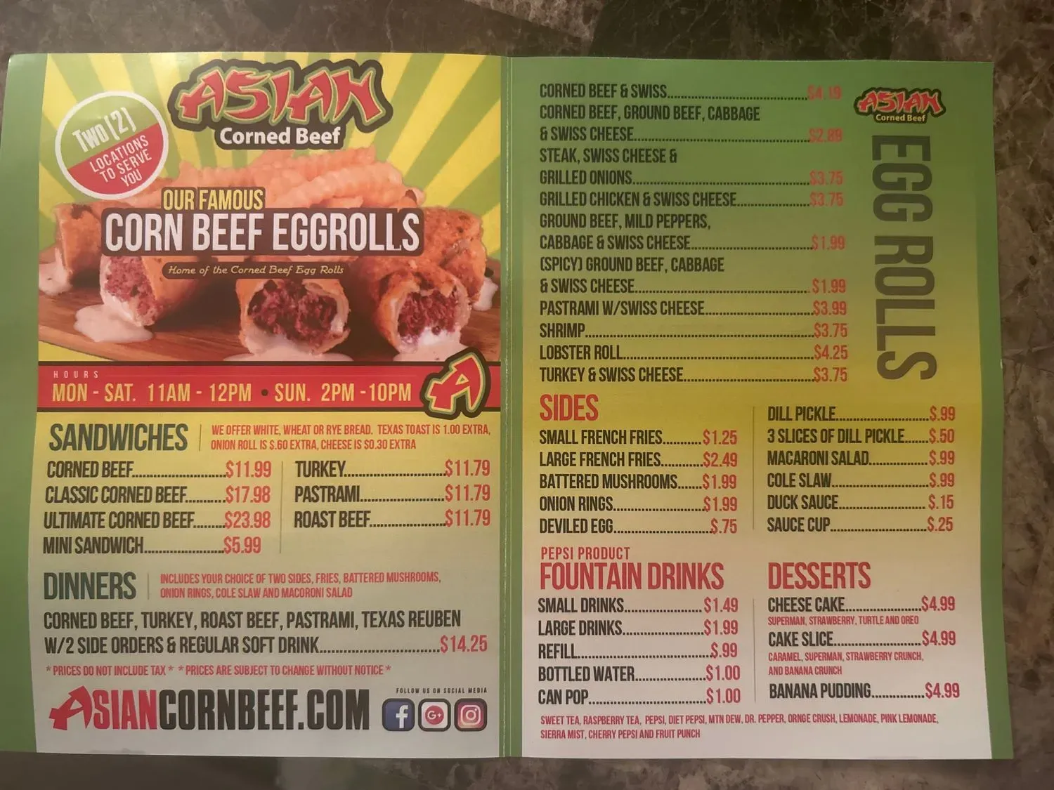 Menu 1