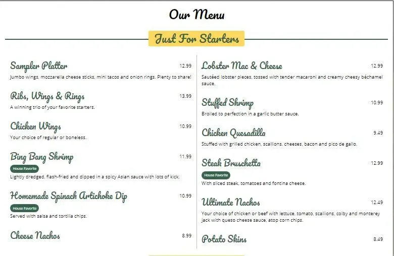 Menu 4