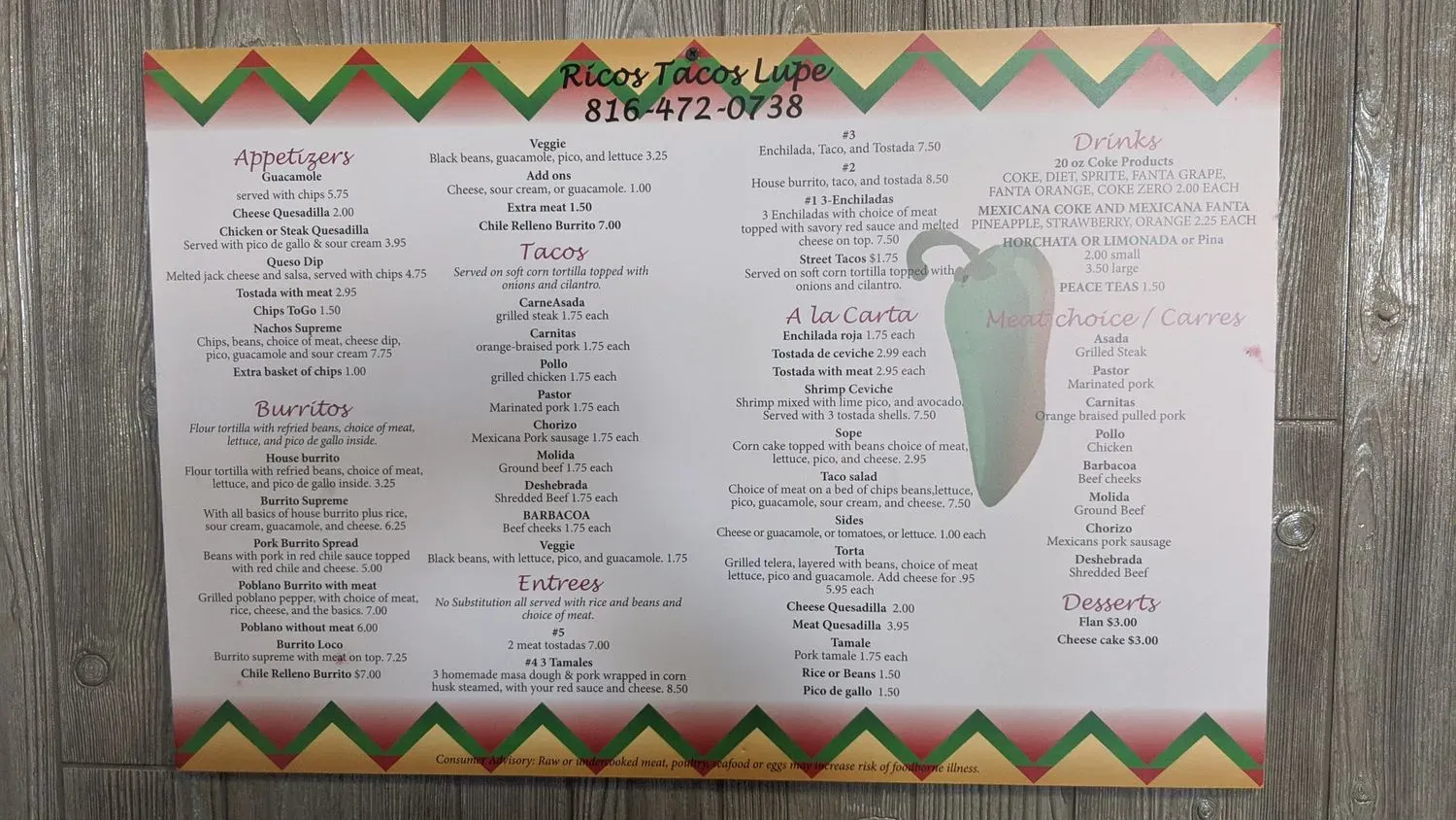 Menu 4