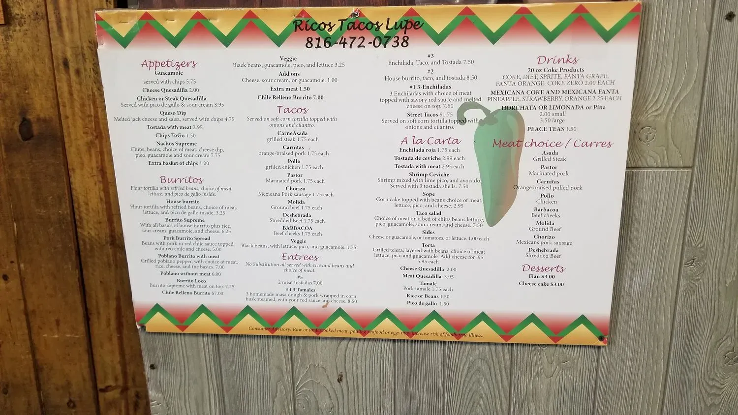 Menu 5