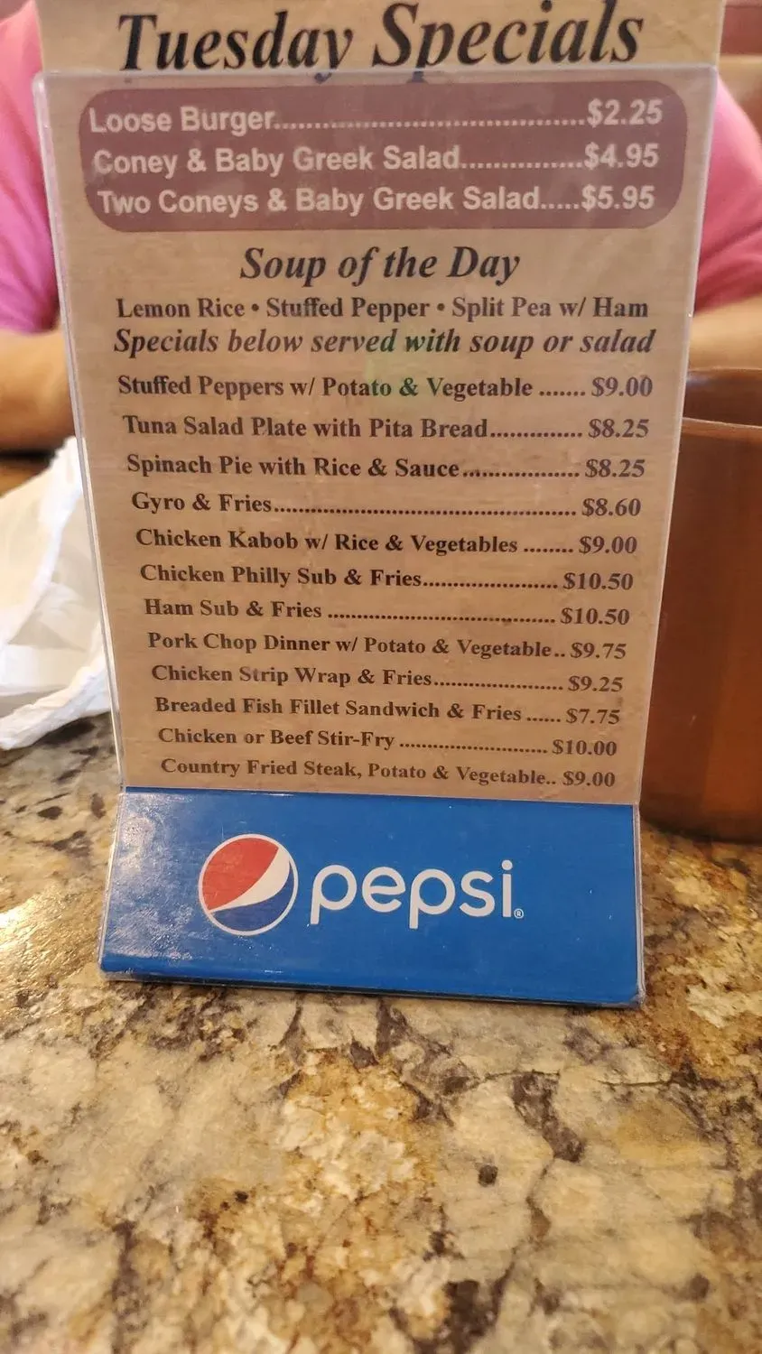 Menu 5