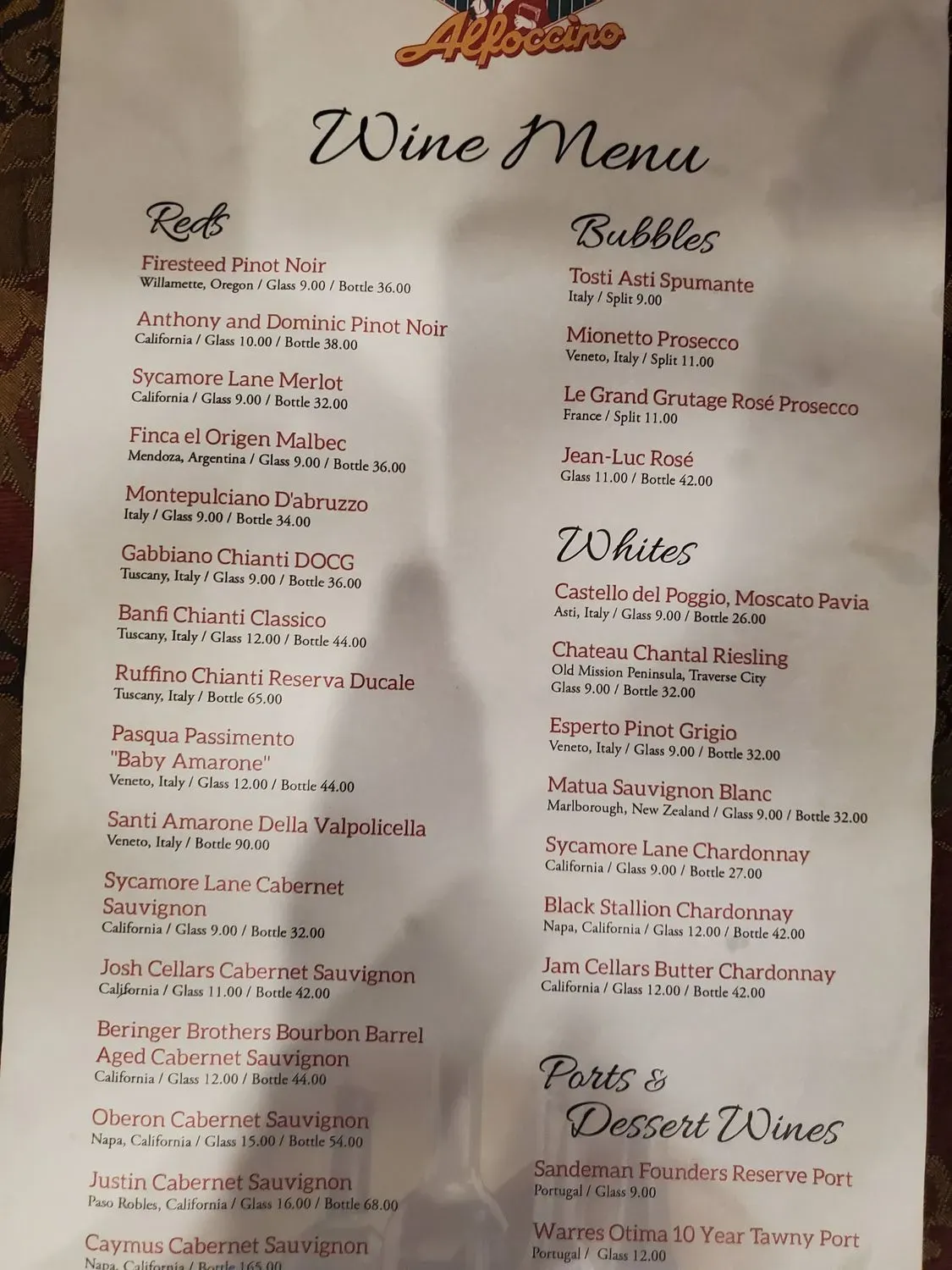 Menu 2