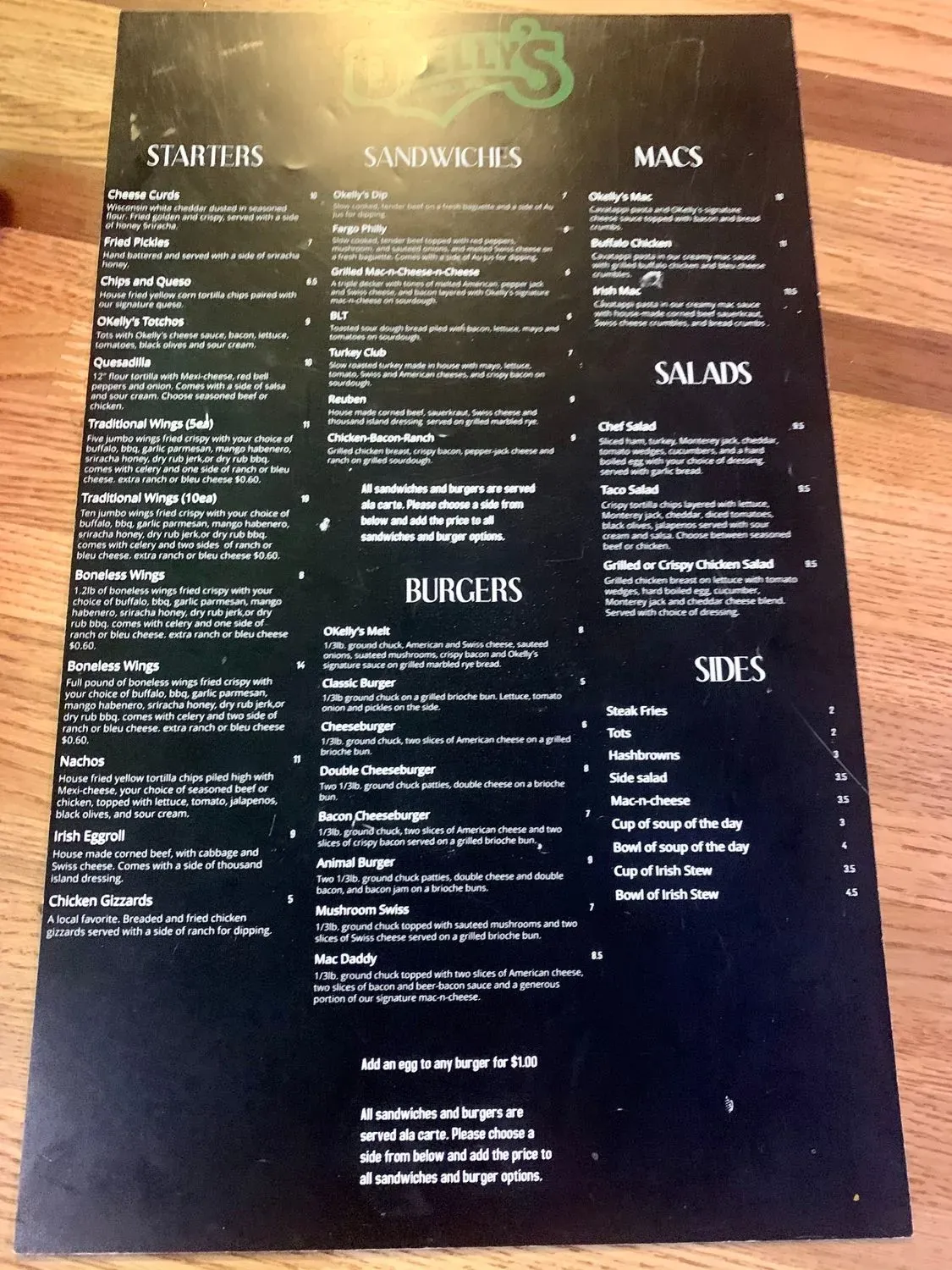 Menu 2