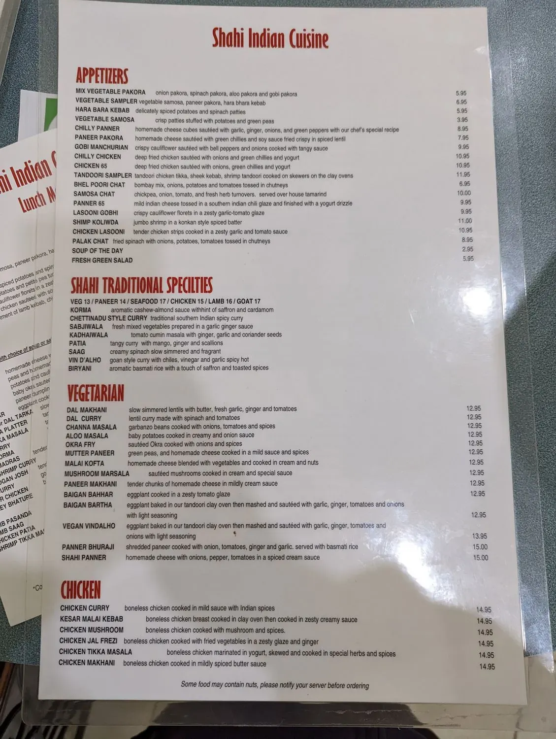 Menu 1