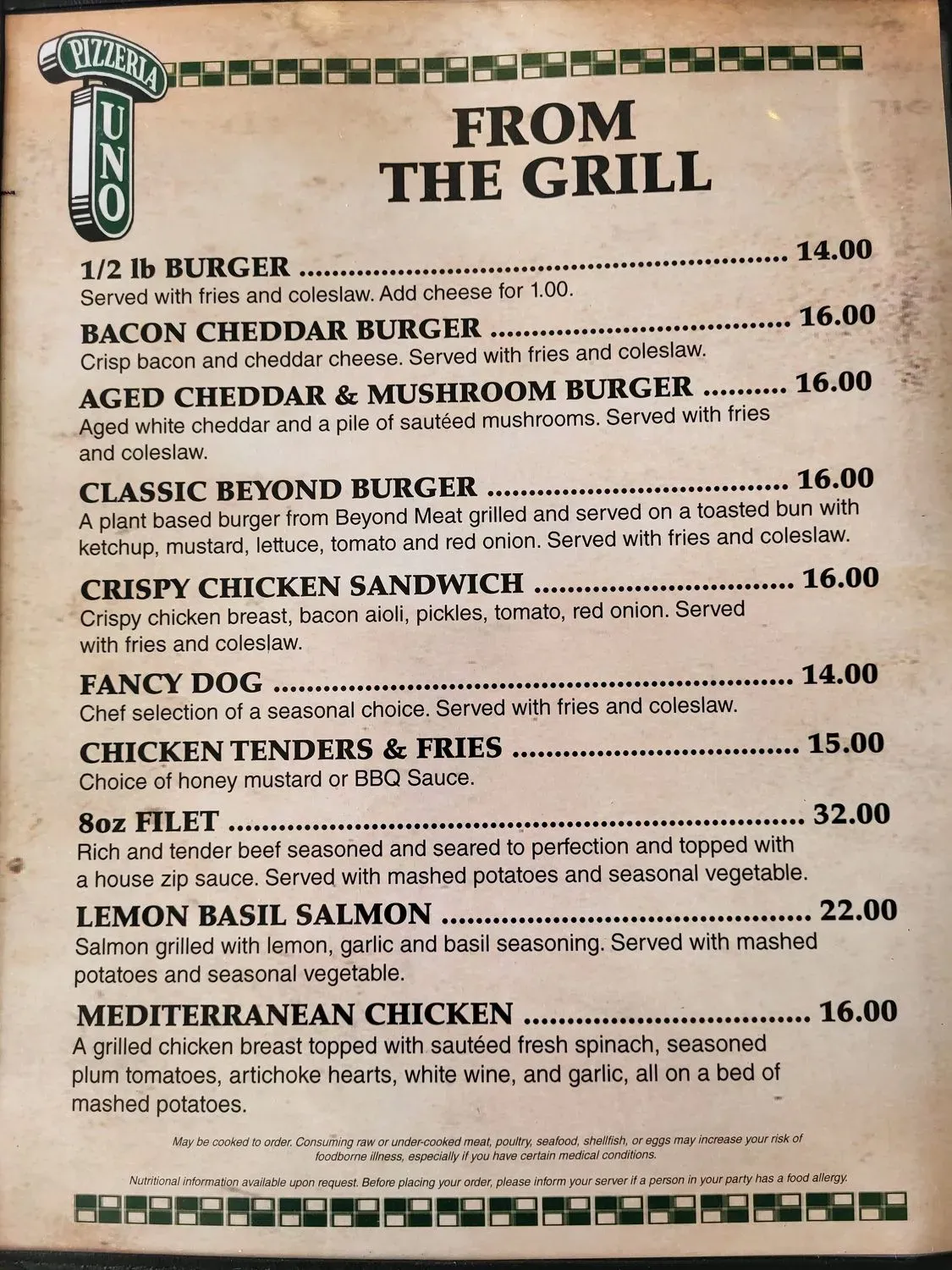 Menu 1