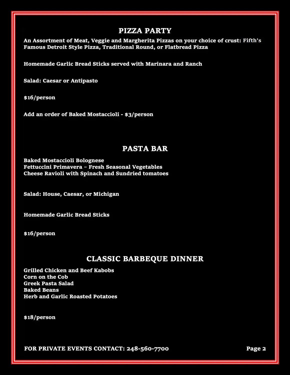 Menu 5