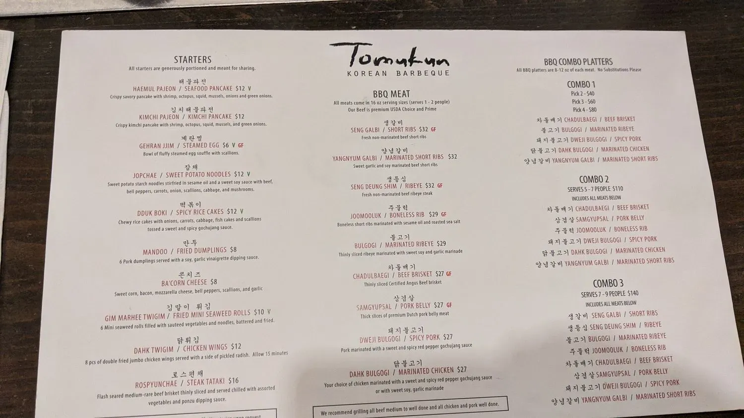 Menu 6