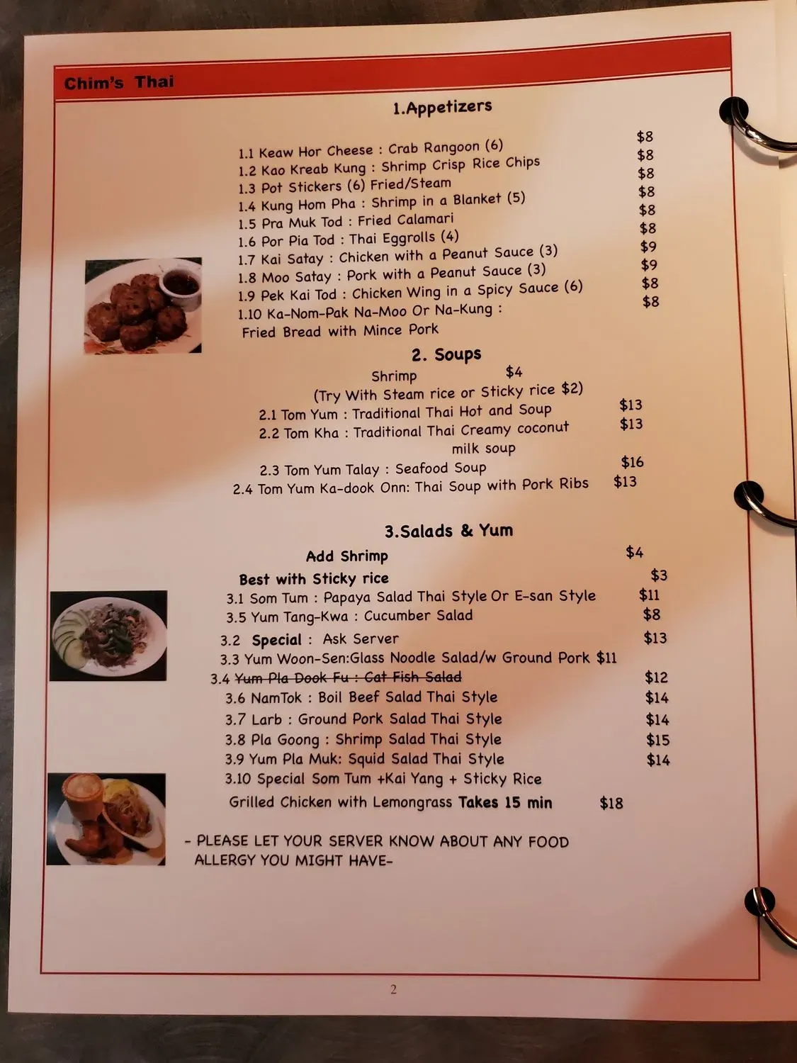 Menu 3