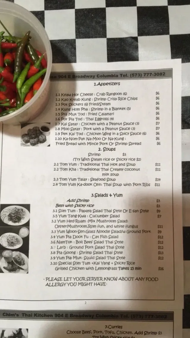 Menu 5