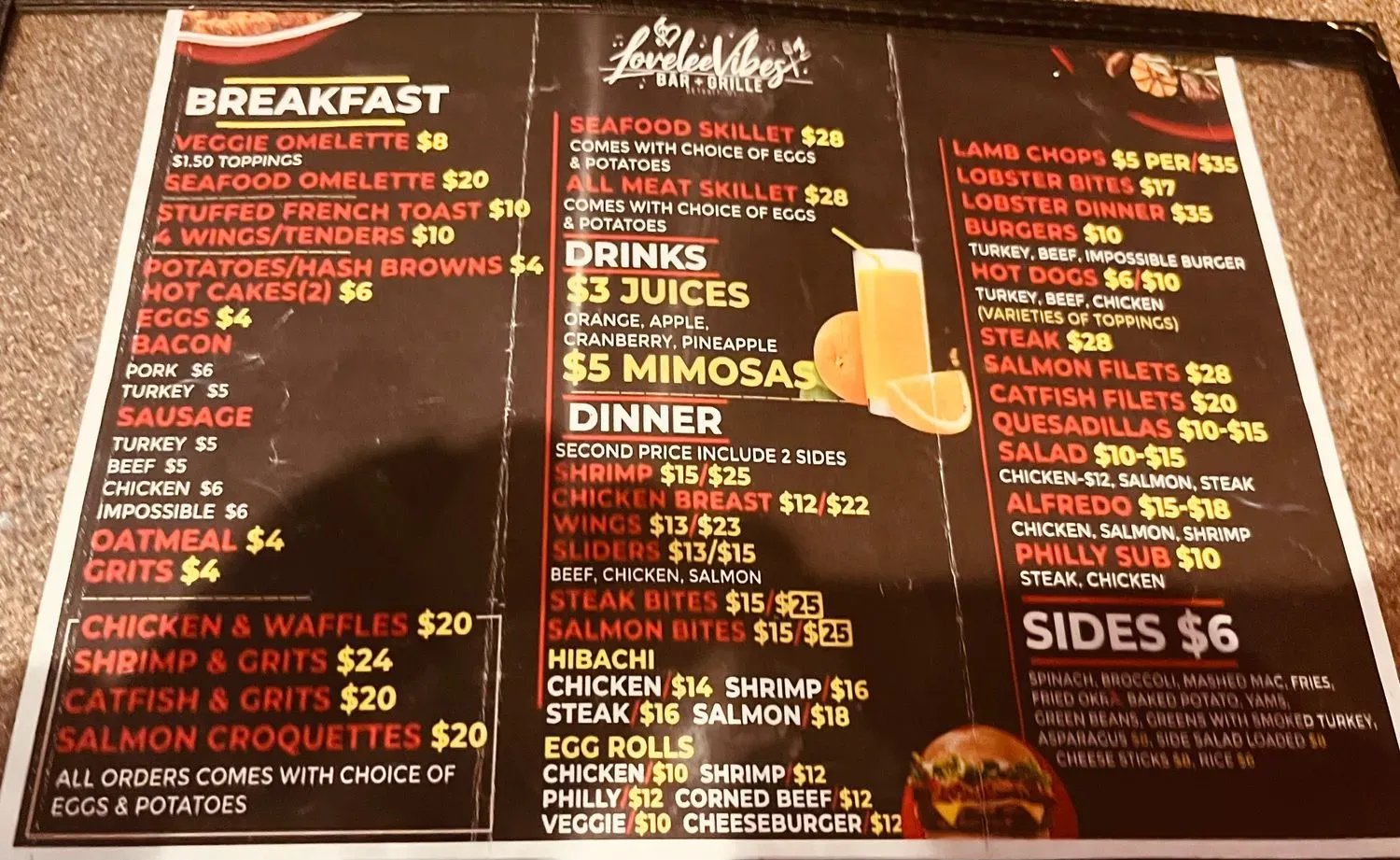 Menu 5