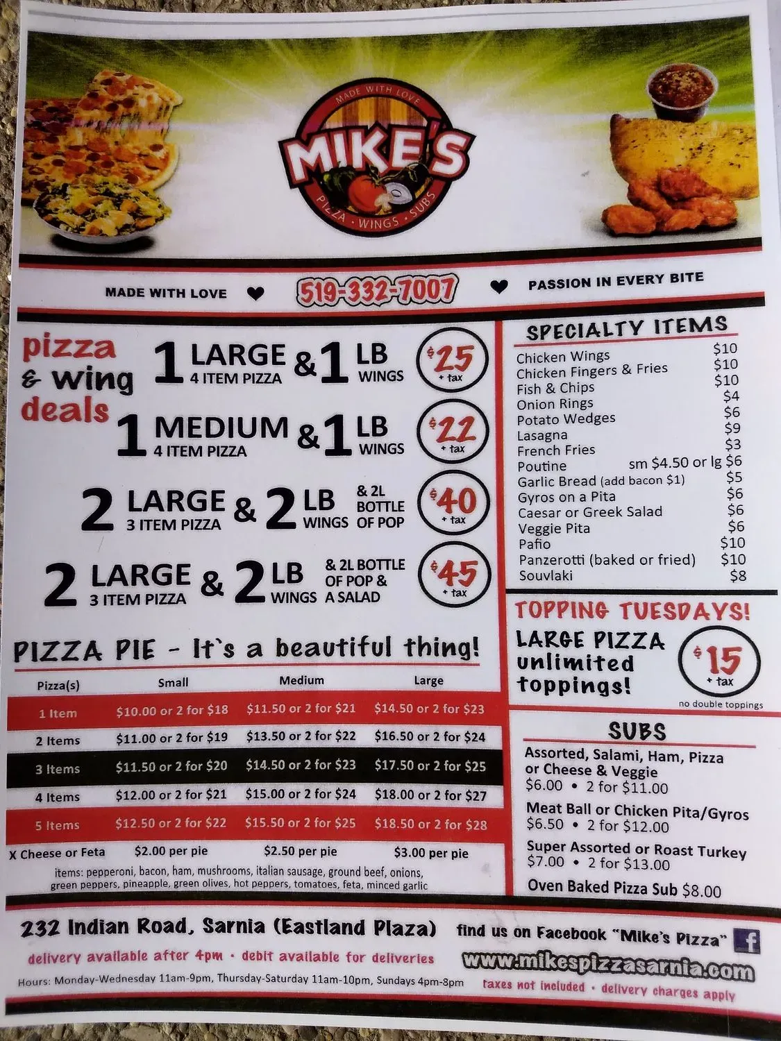 Menu 1