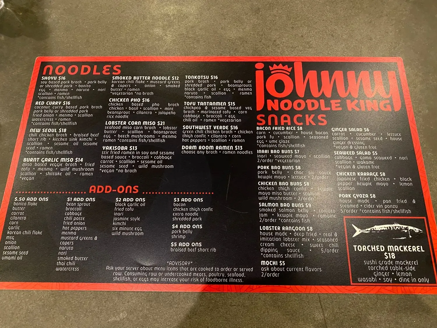 Menu 1