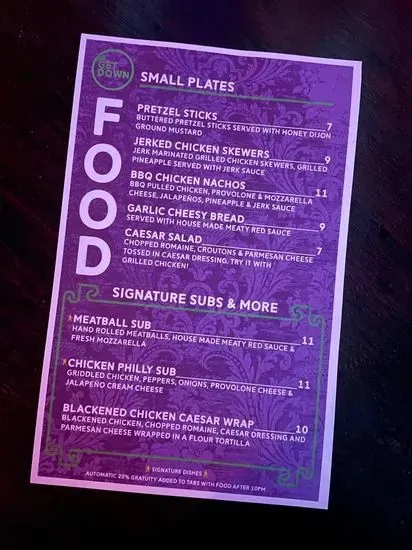 Menu 3