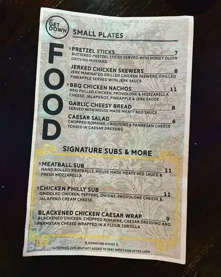 Menu 5