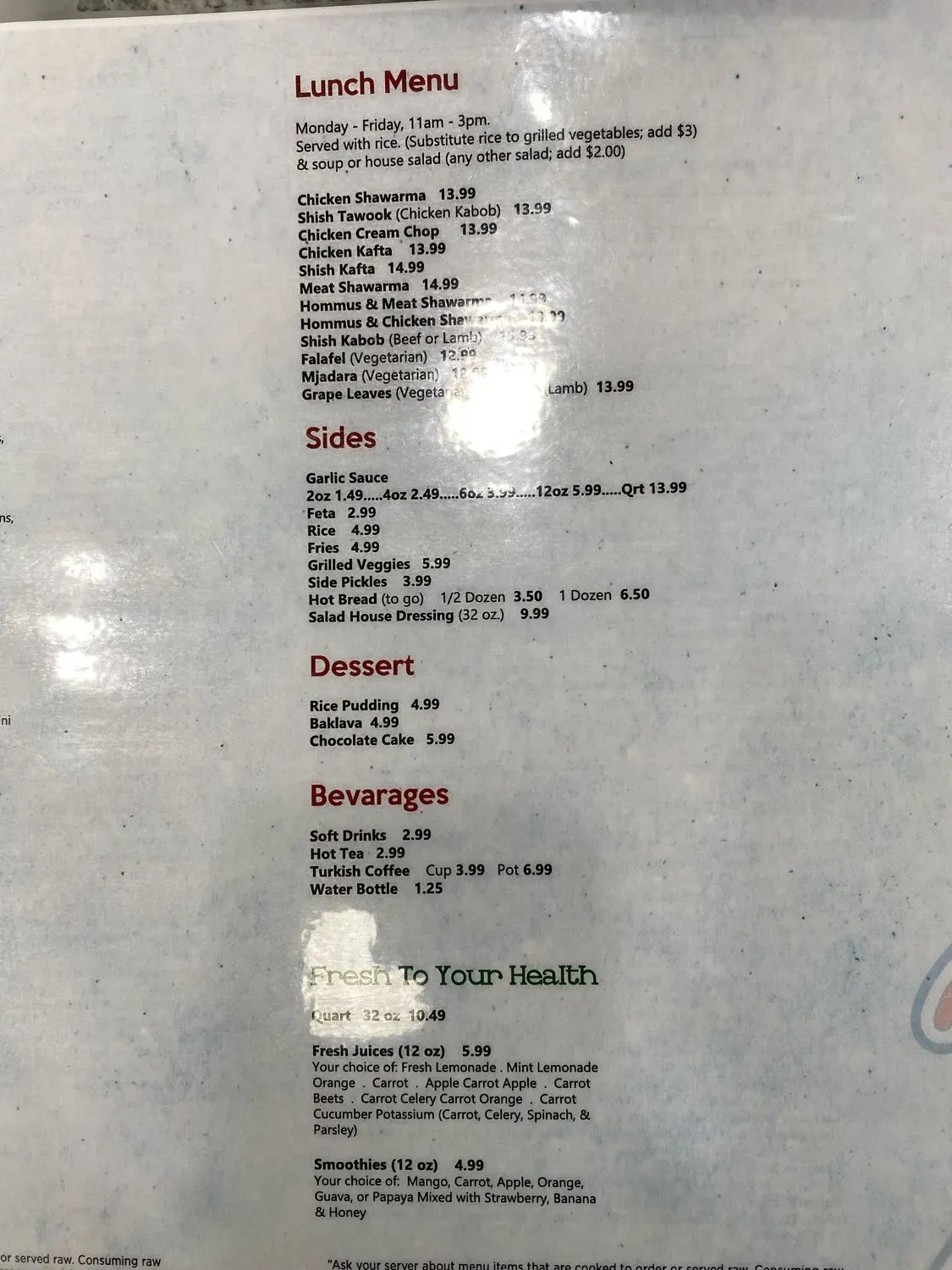 Menu 4