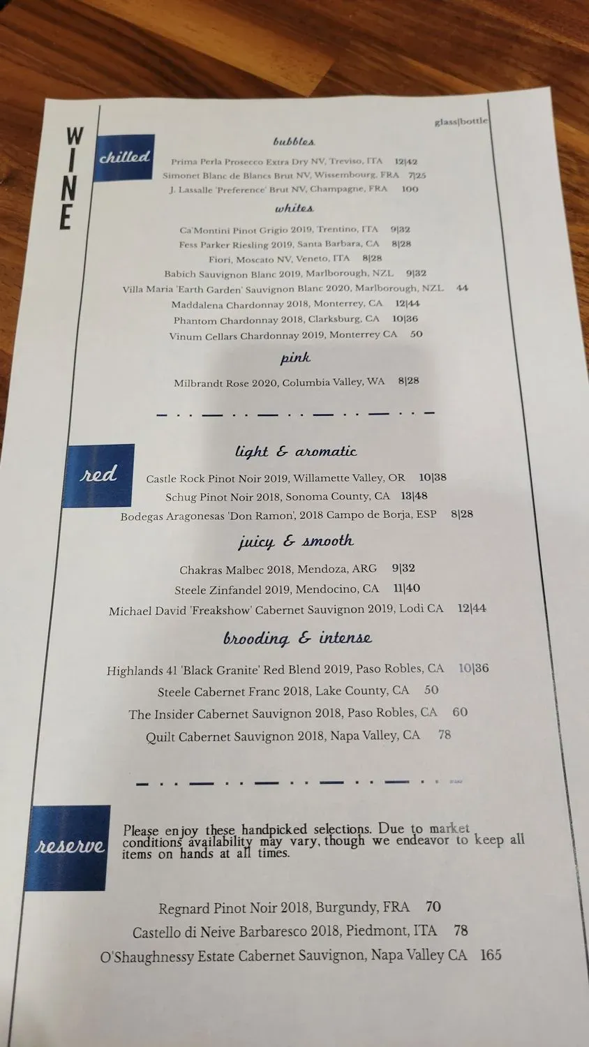 Menu 5