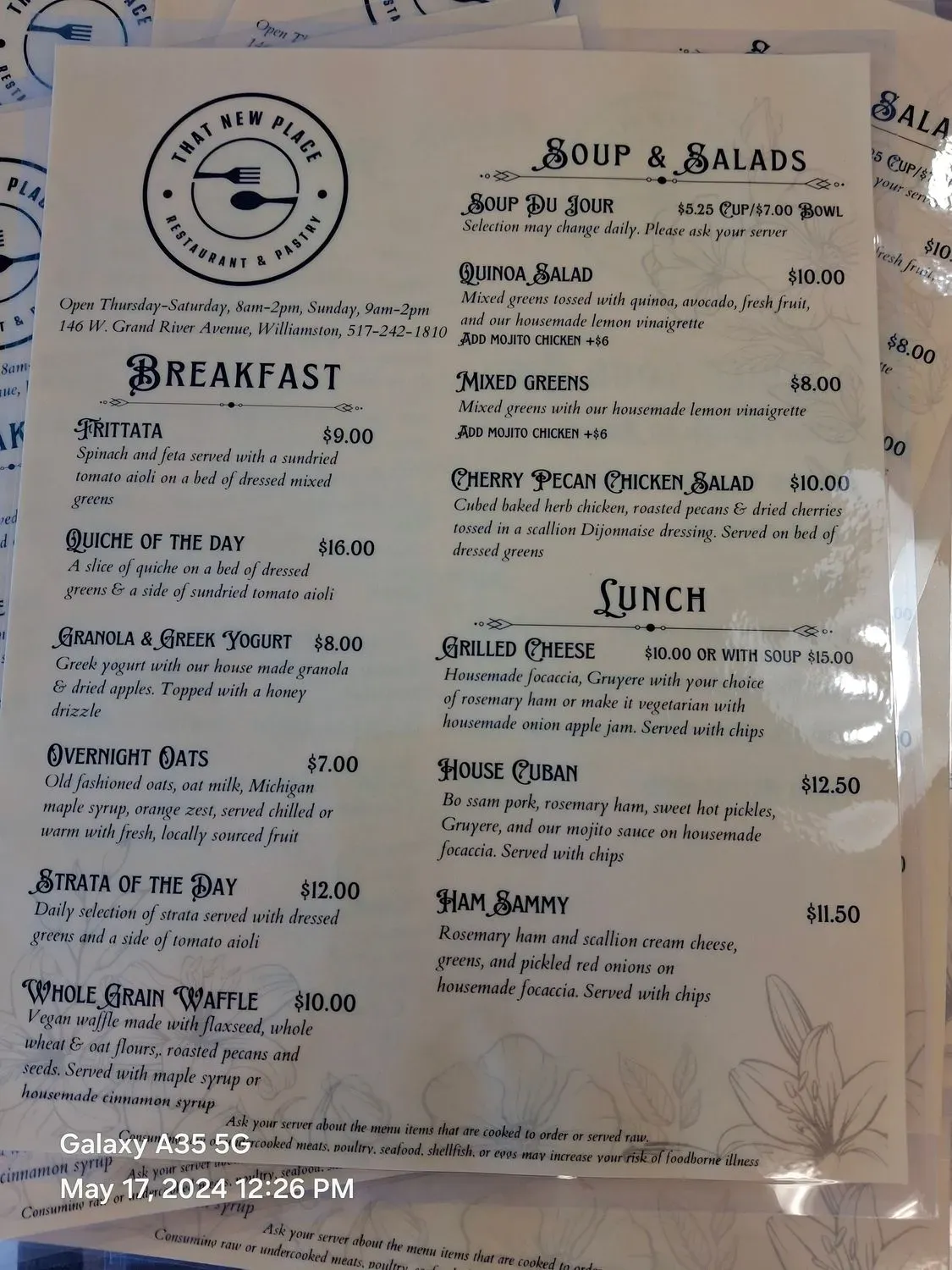 Menu 6