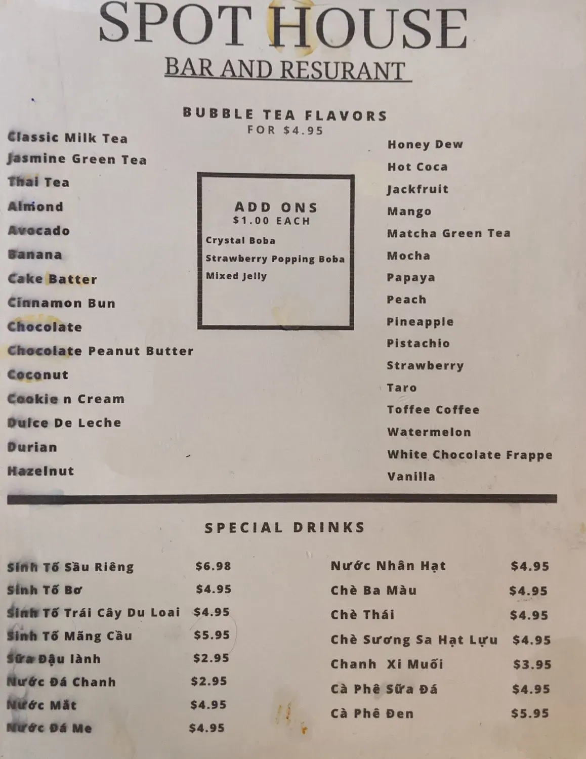 Menu 5