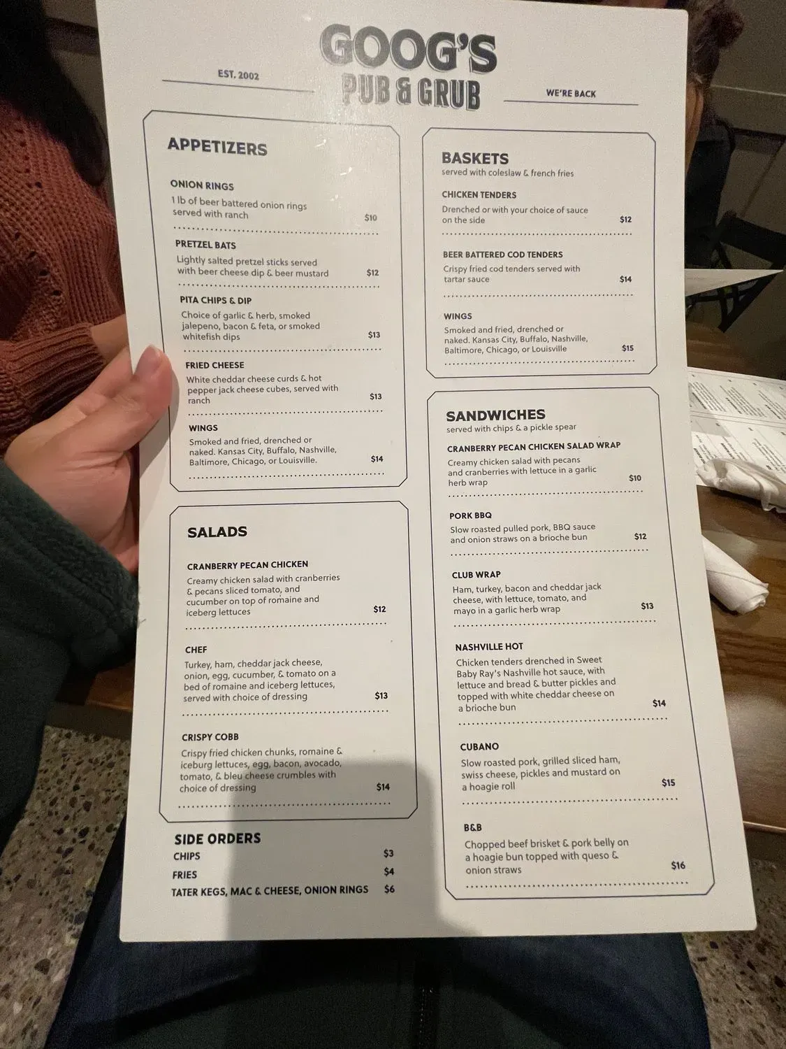 Menu 3