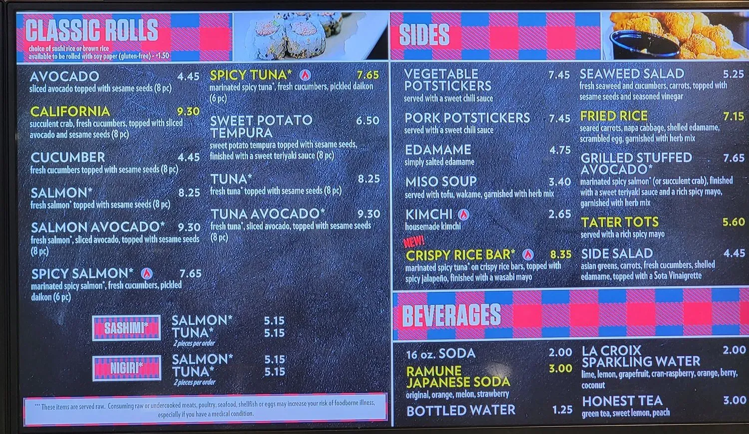 Menu 1