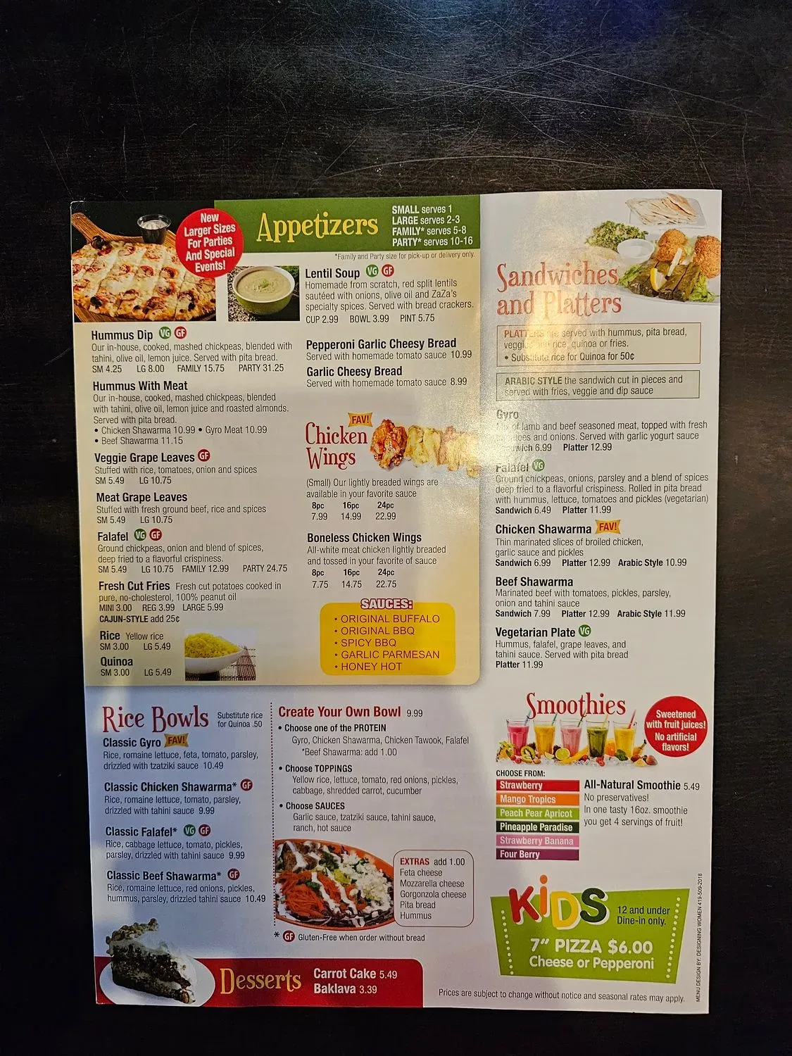 Menu 2