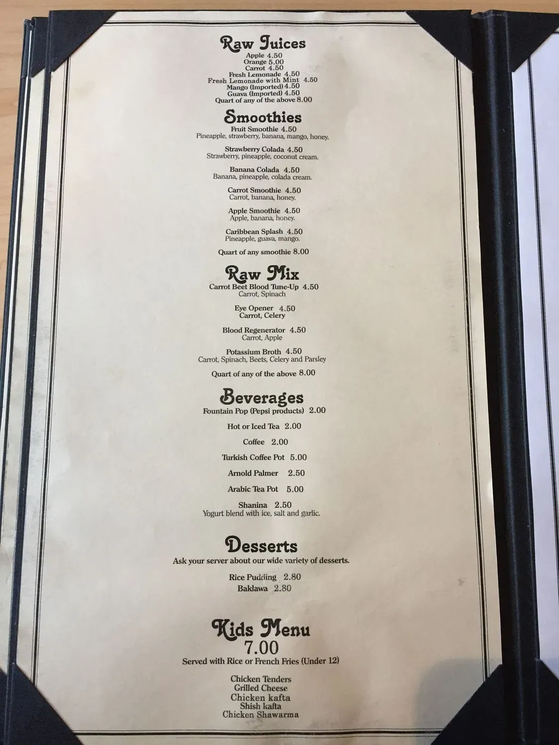 Menu 2