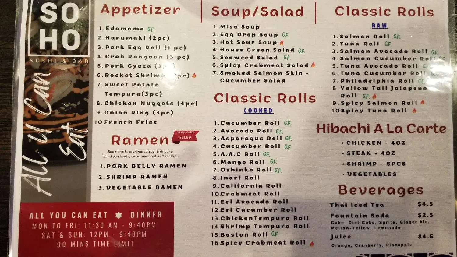 Menu 5