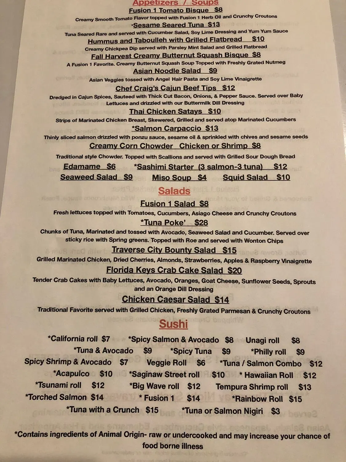 Menu 2