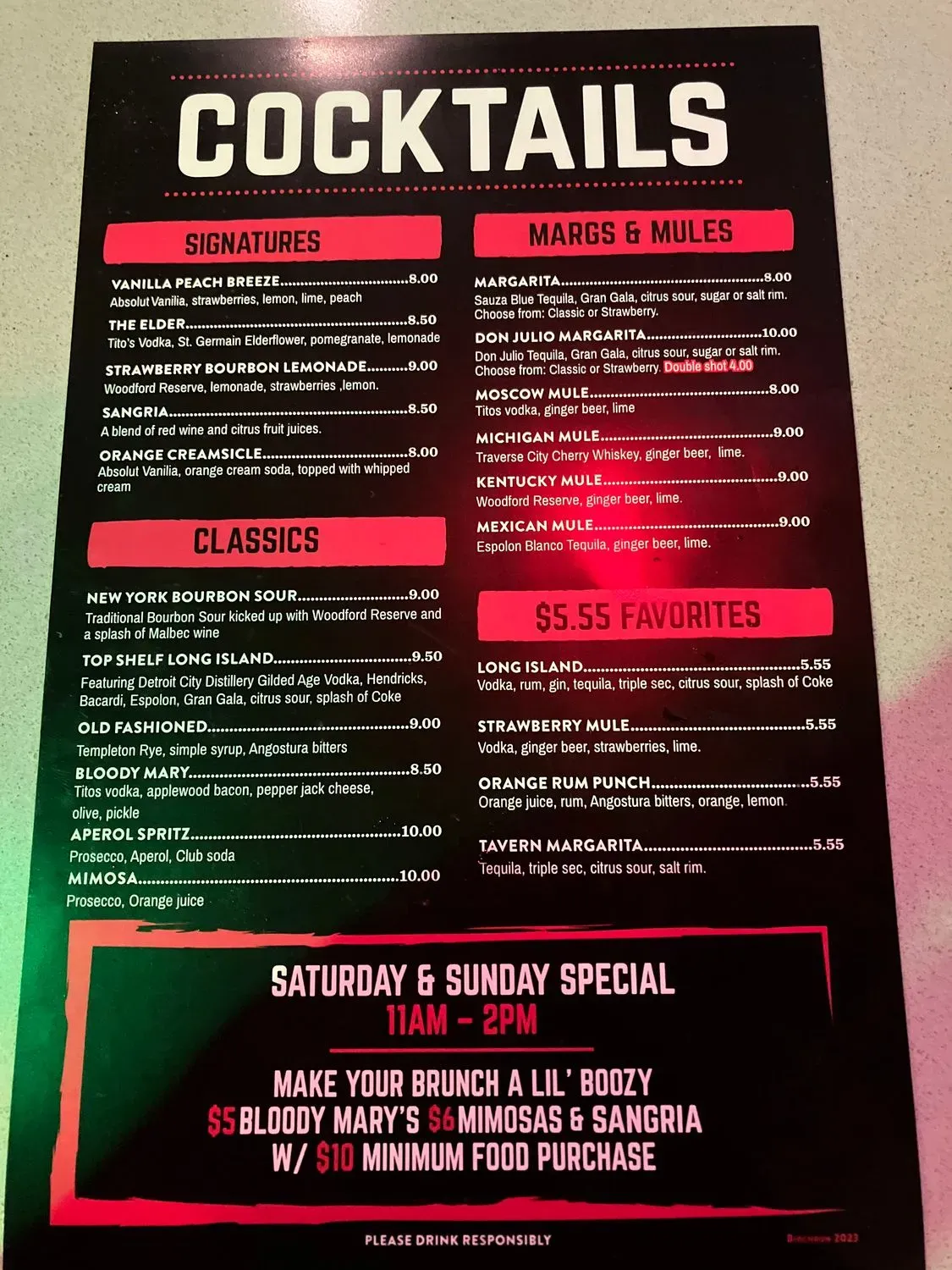 Menu 1