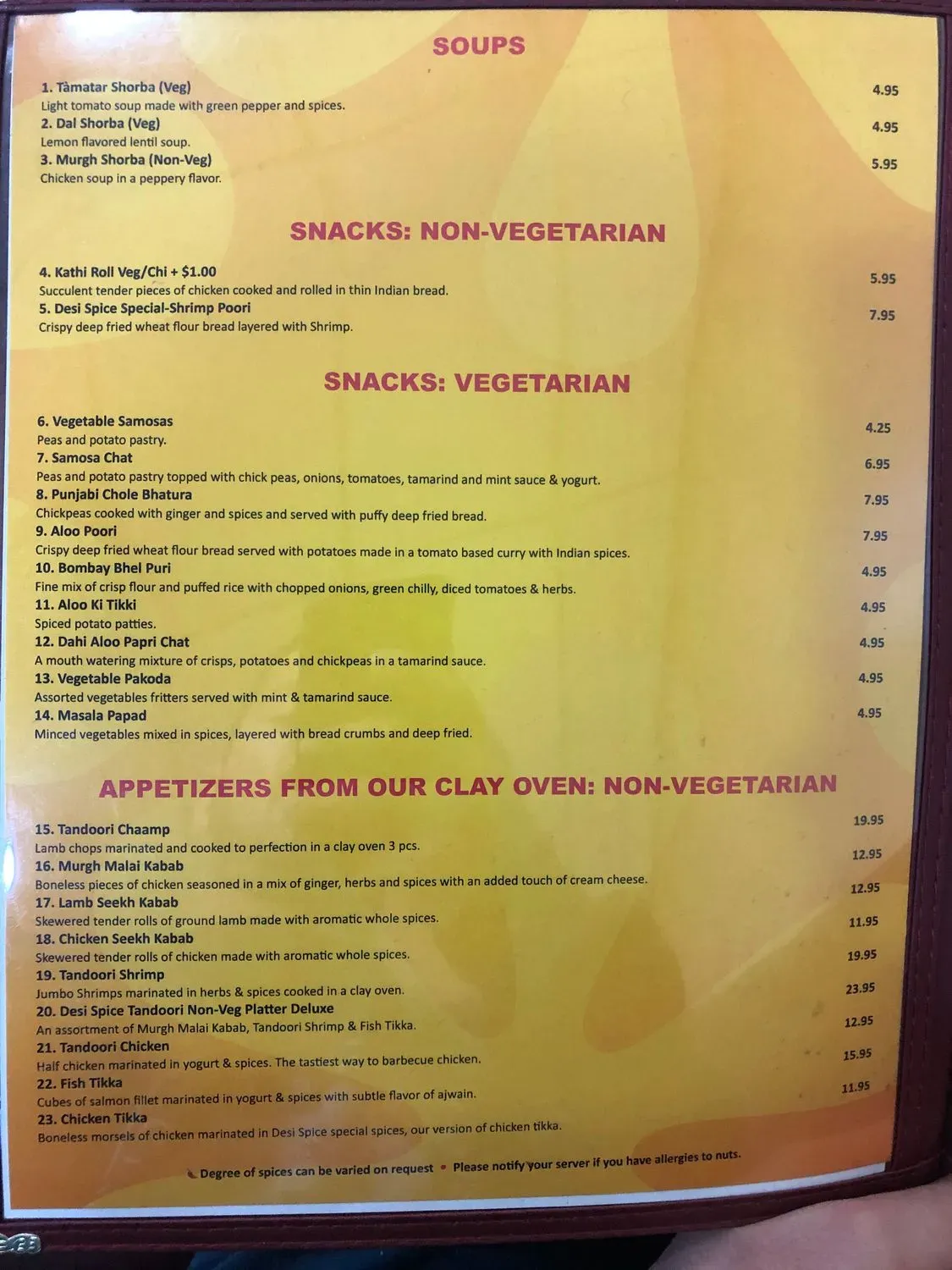 Menu 1