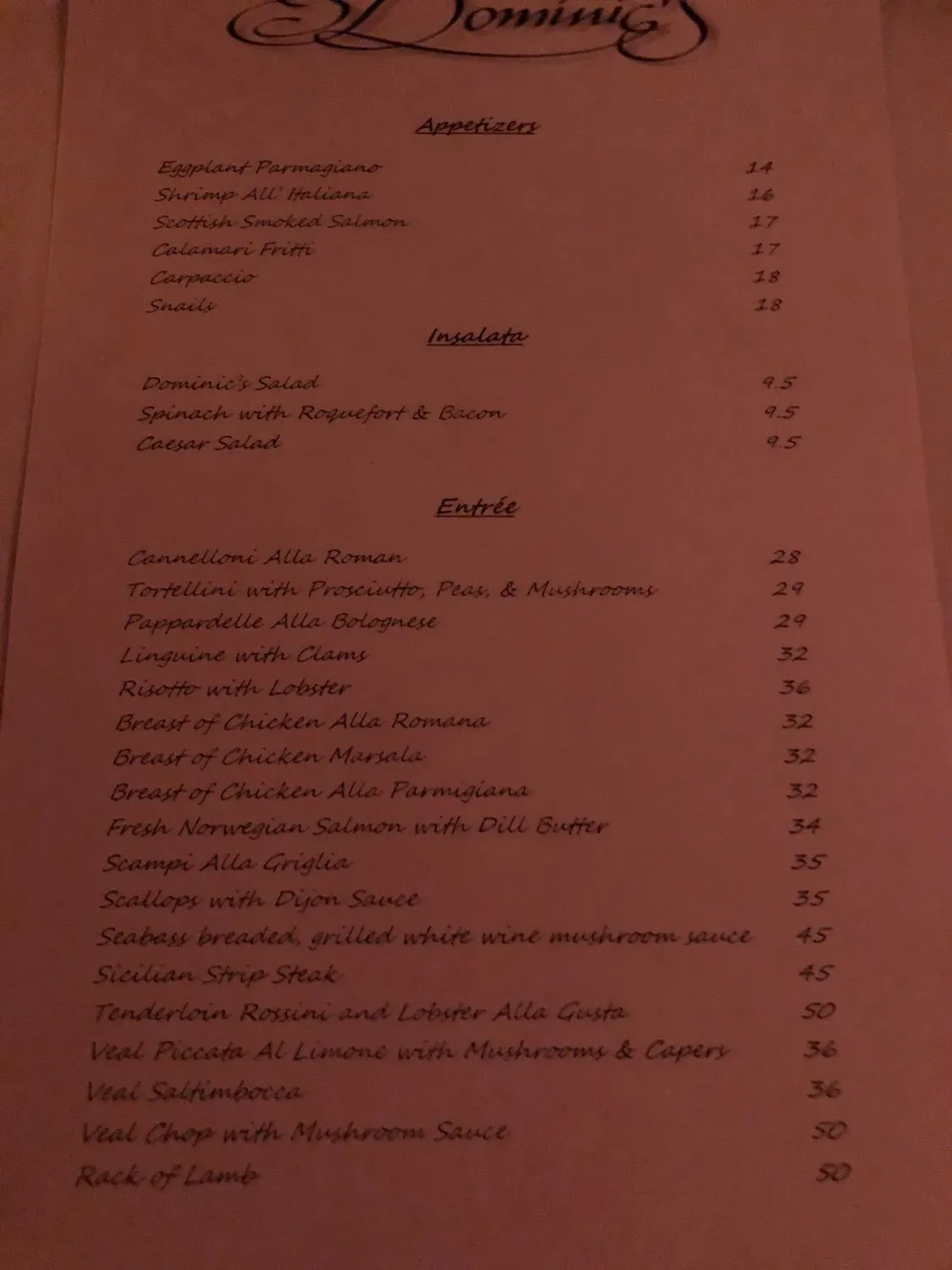 Menu 1