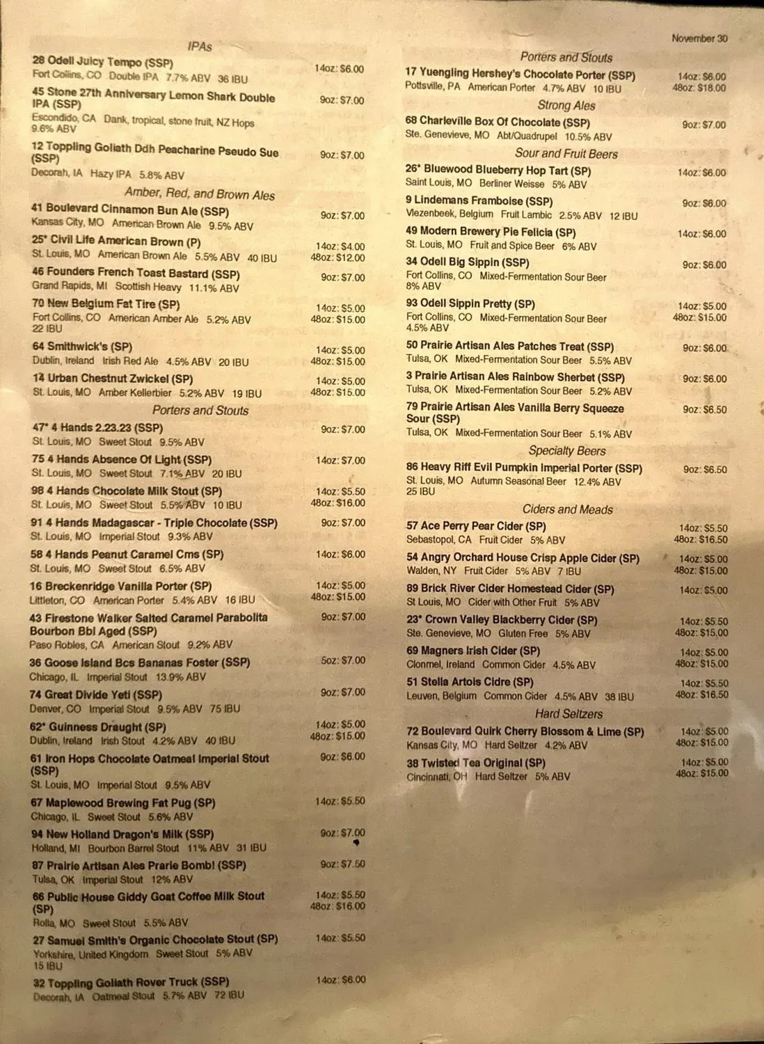 Menu 1