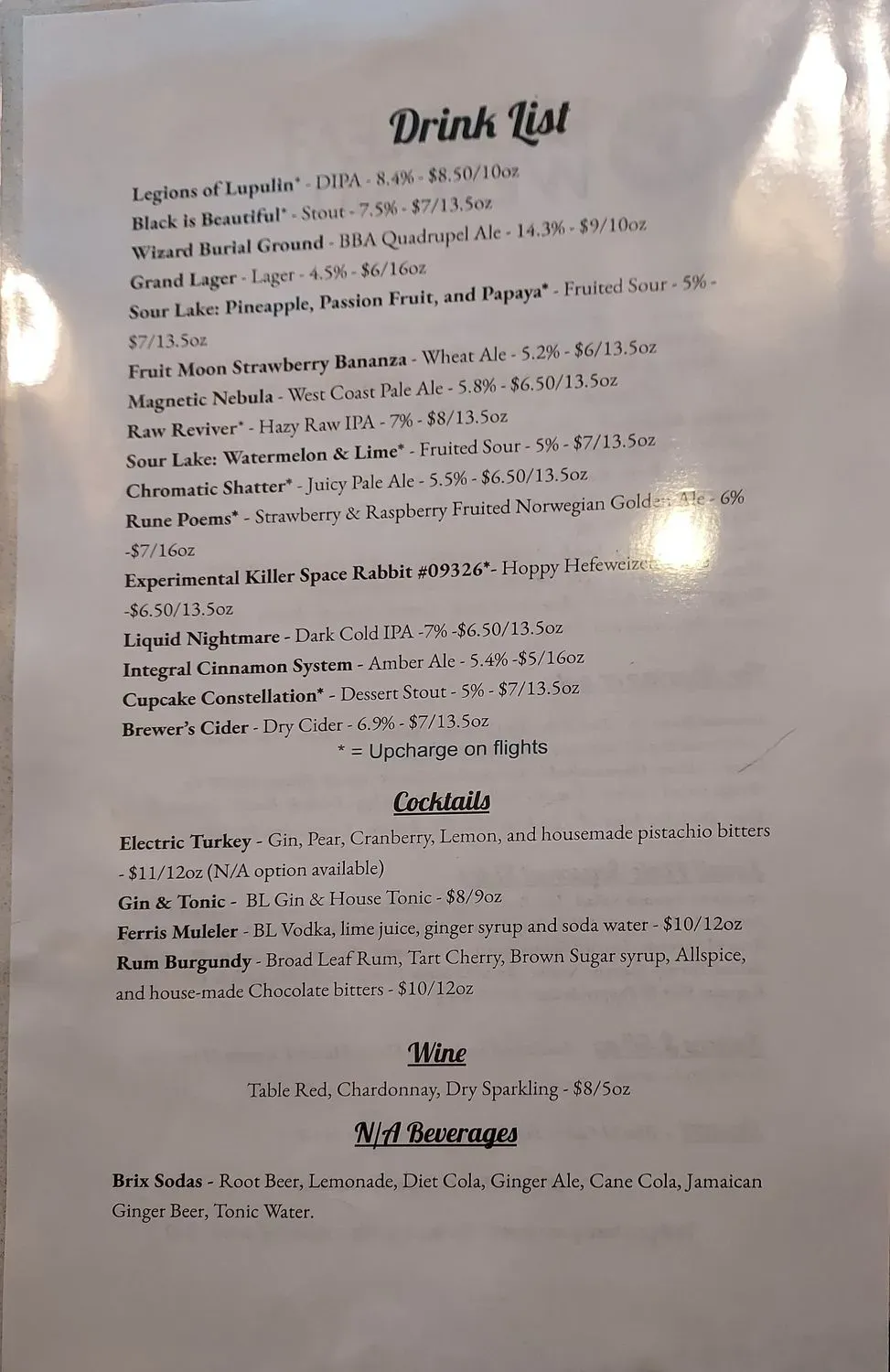 Menu 5