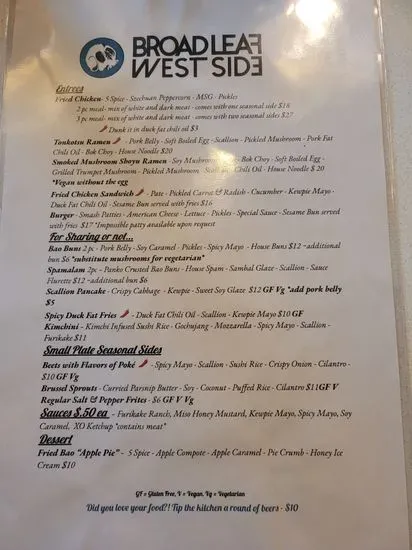 Menu 5