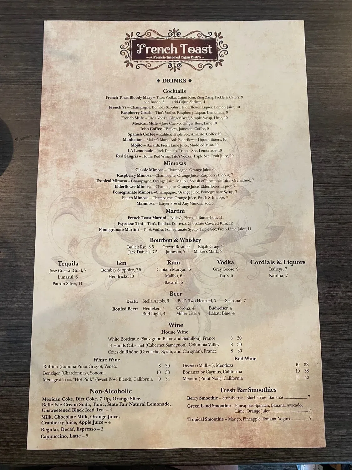 Menu 5