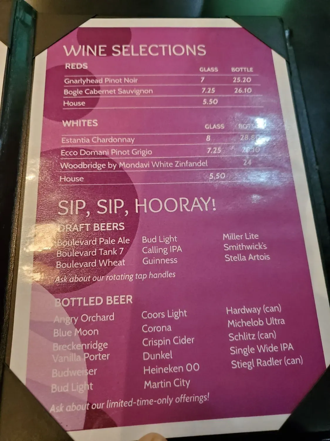 Menu 5