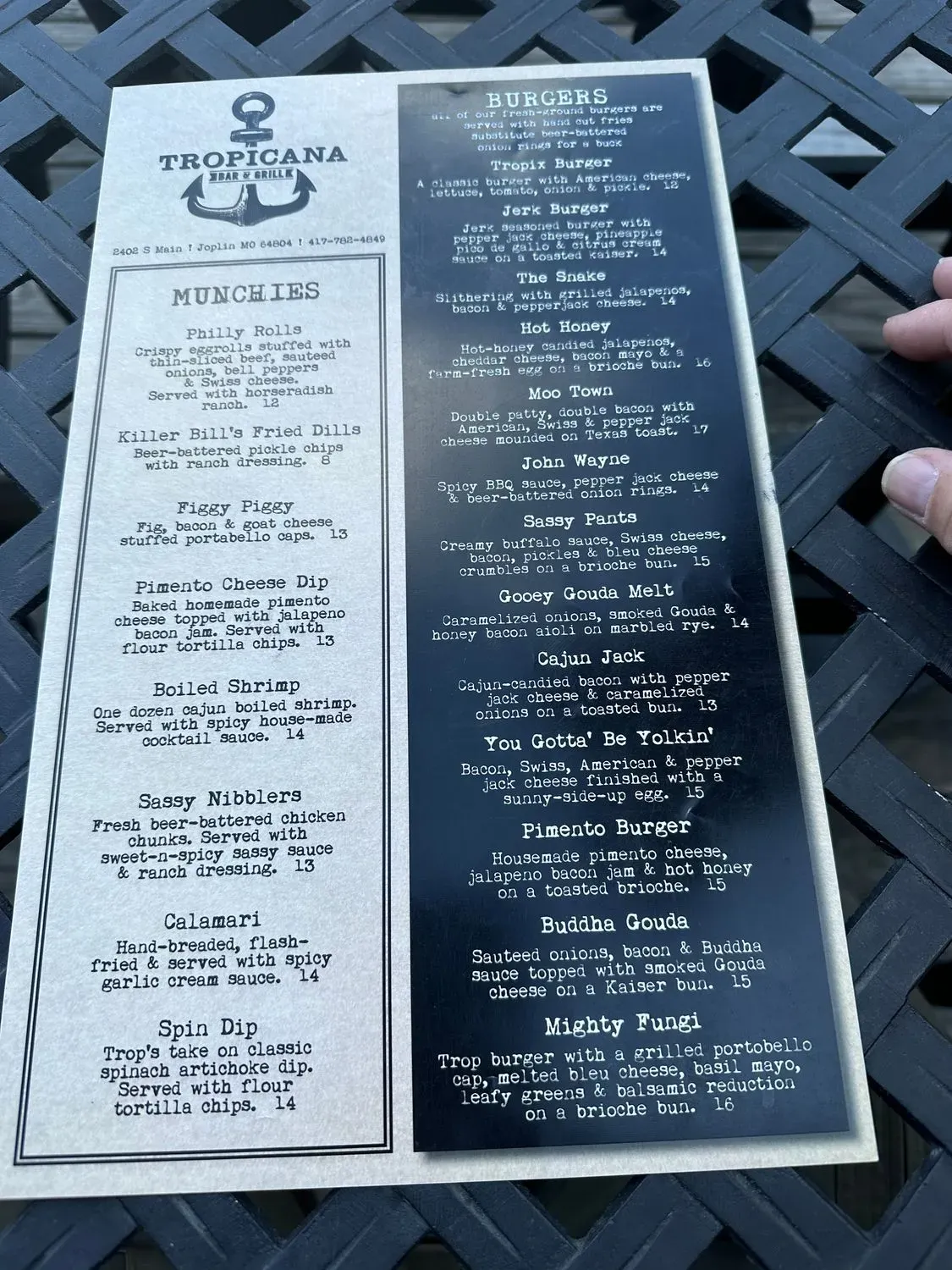 Menu 5