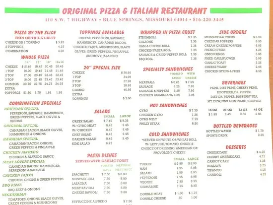 Menu 1