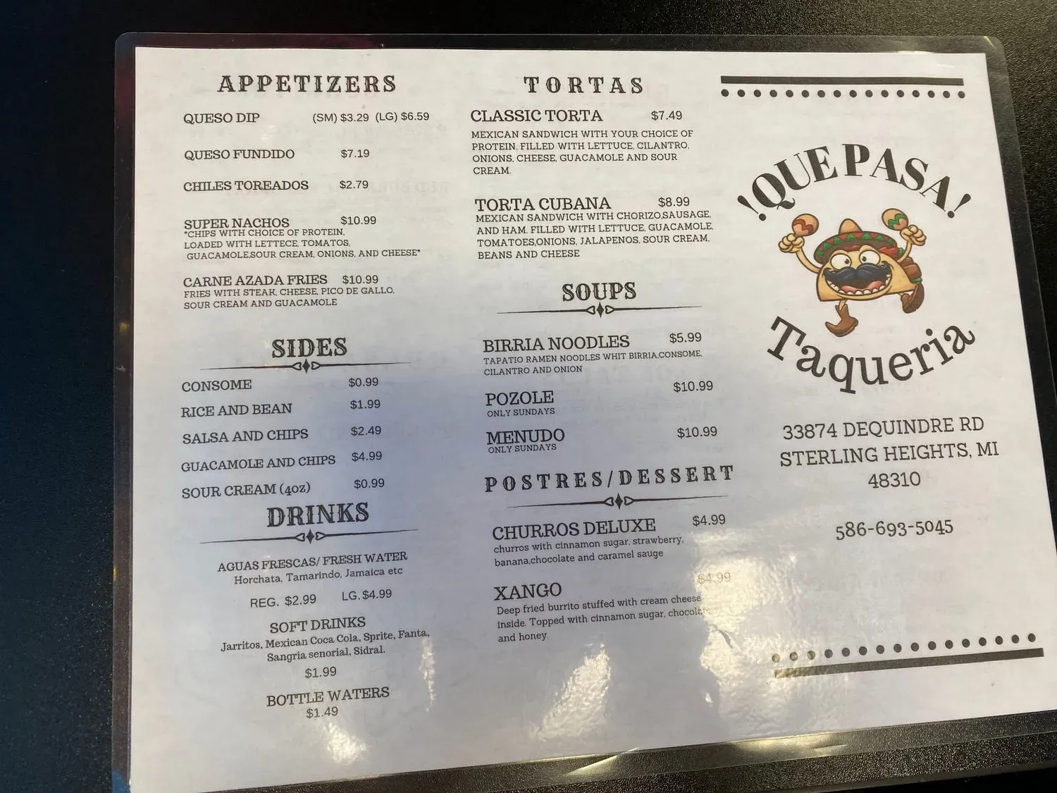 Menu 1