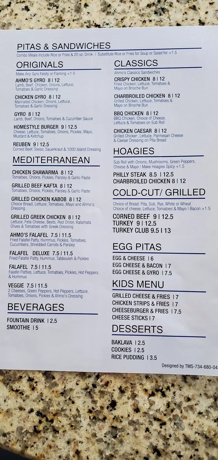 Menu 5