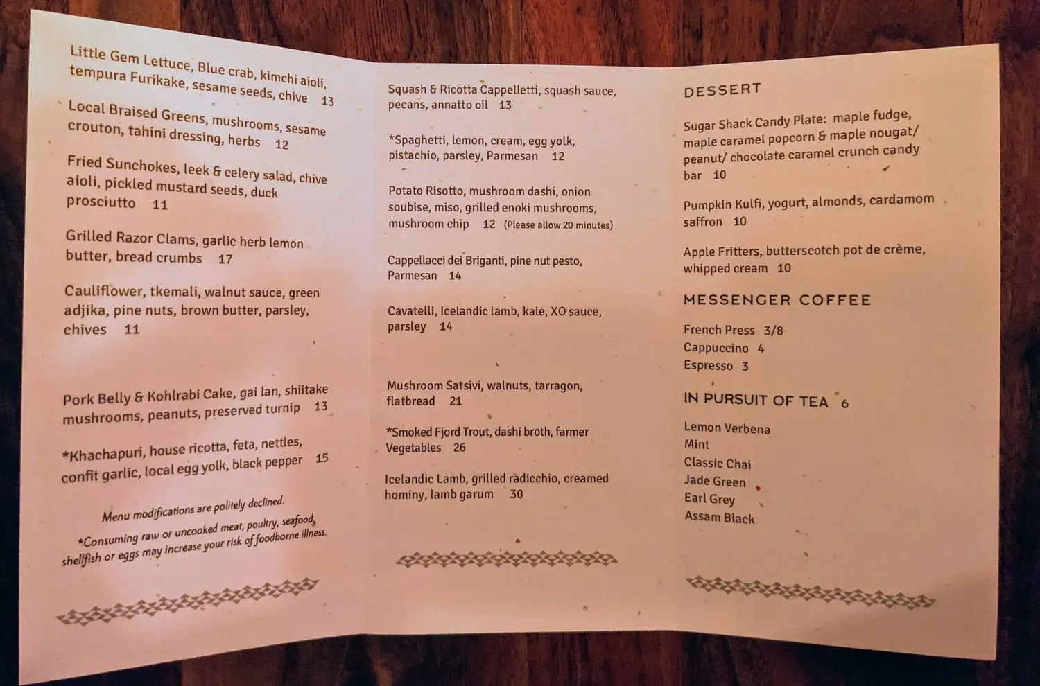 Menu 5