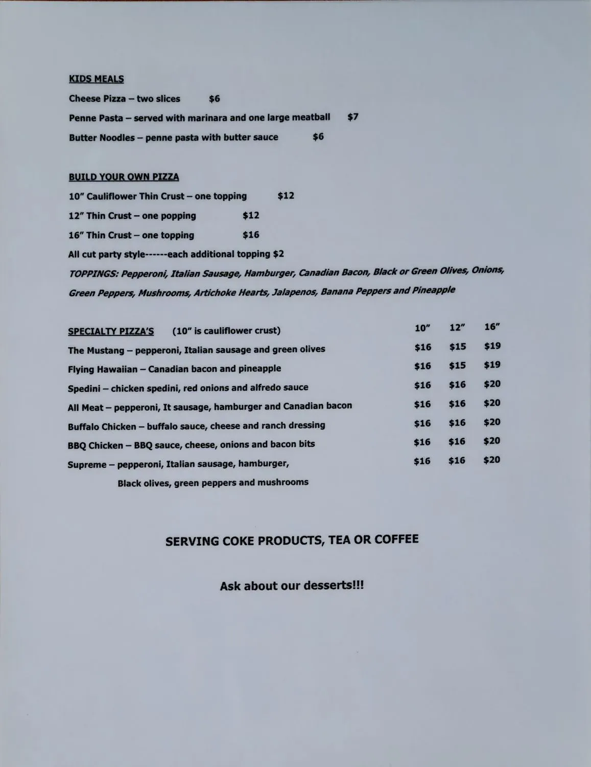 Menu 2