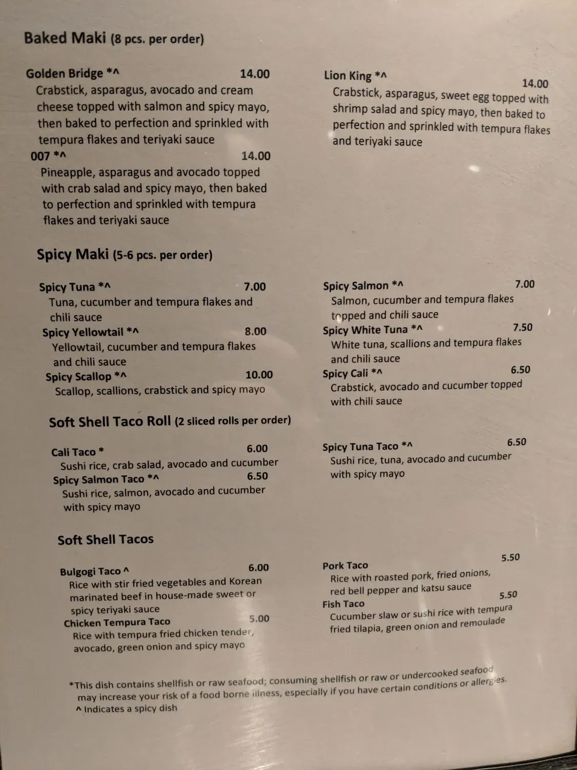 Menu 1