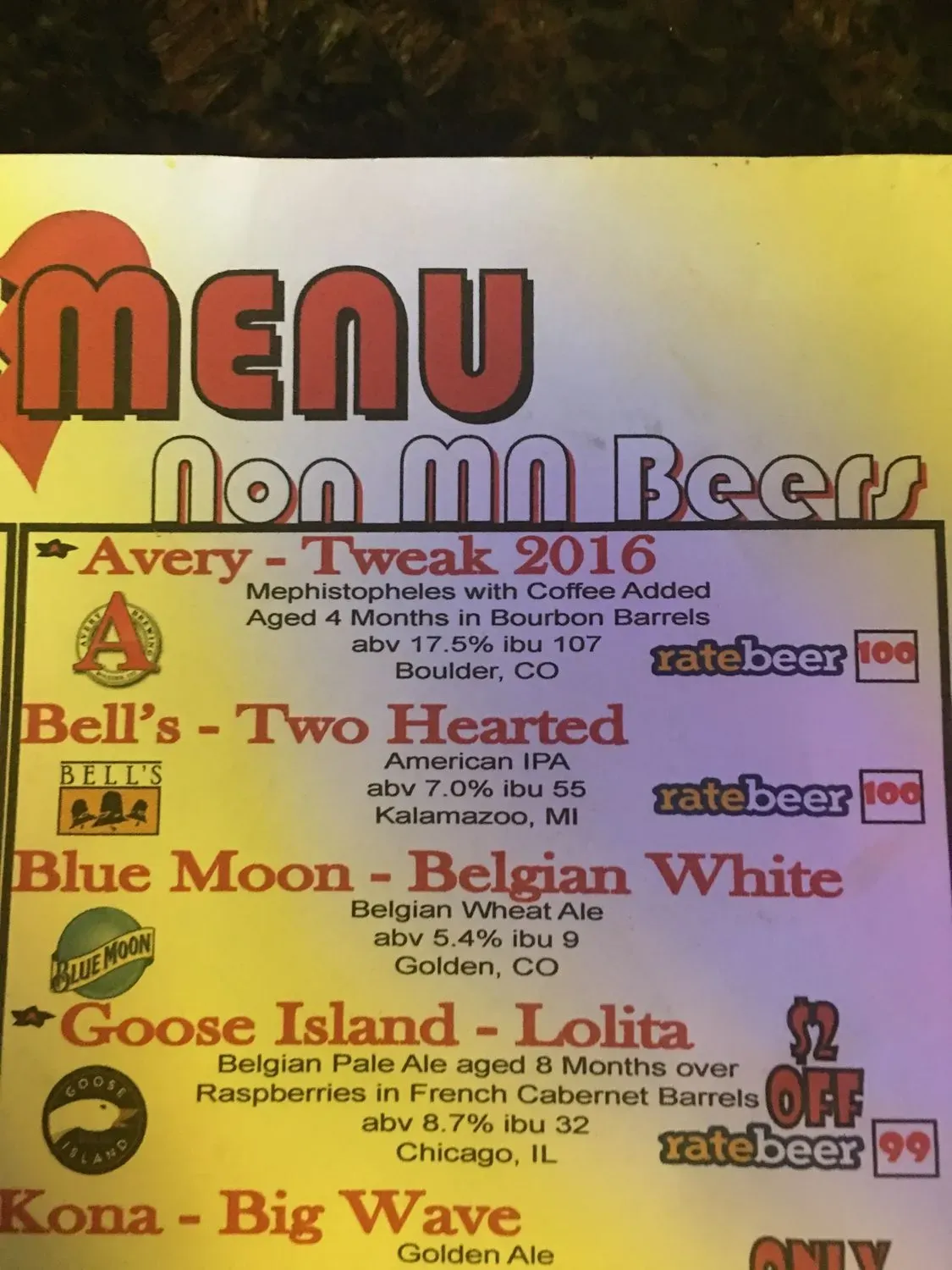 Menu 6