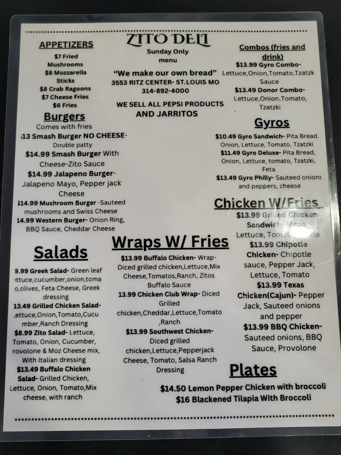 Menu 1