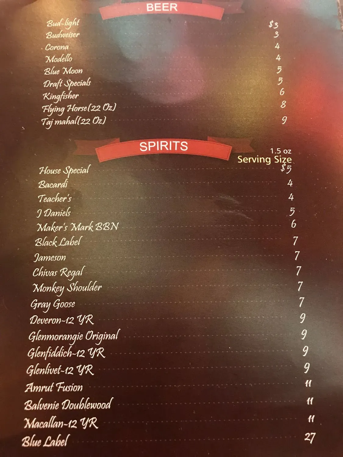 Menu 2