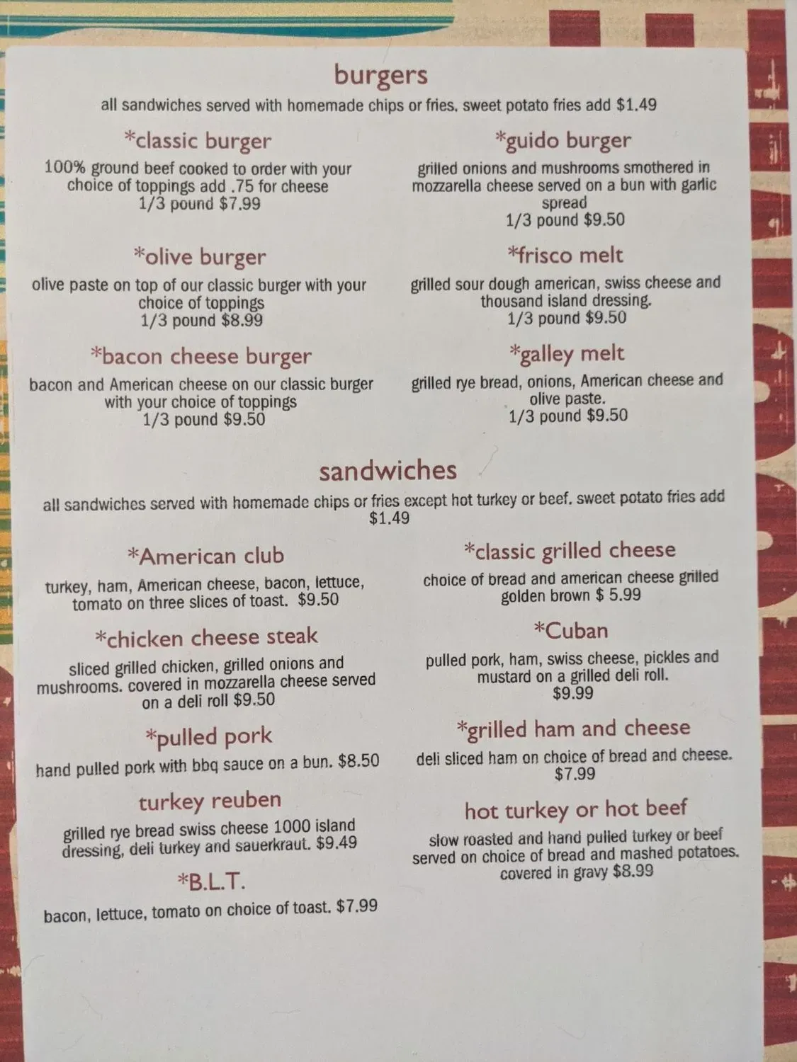 Menu 1