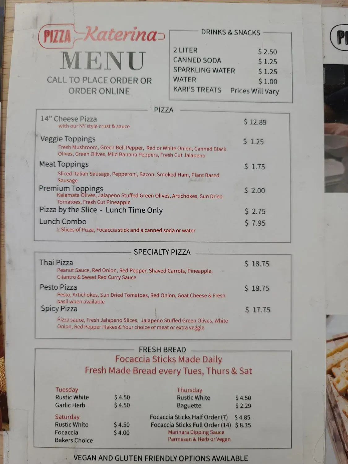 Menu 2