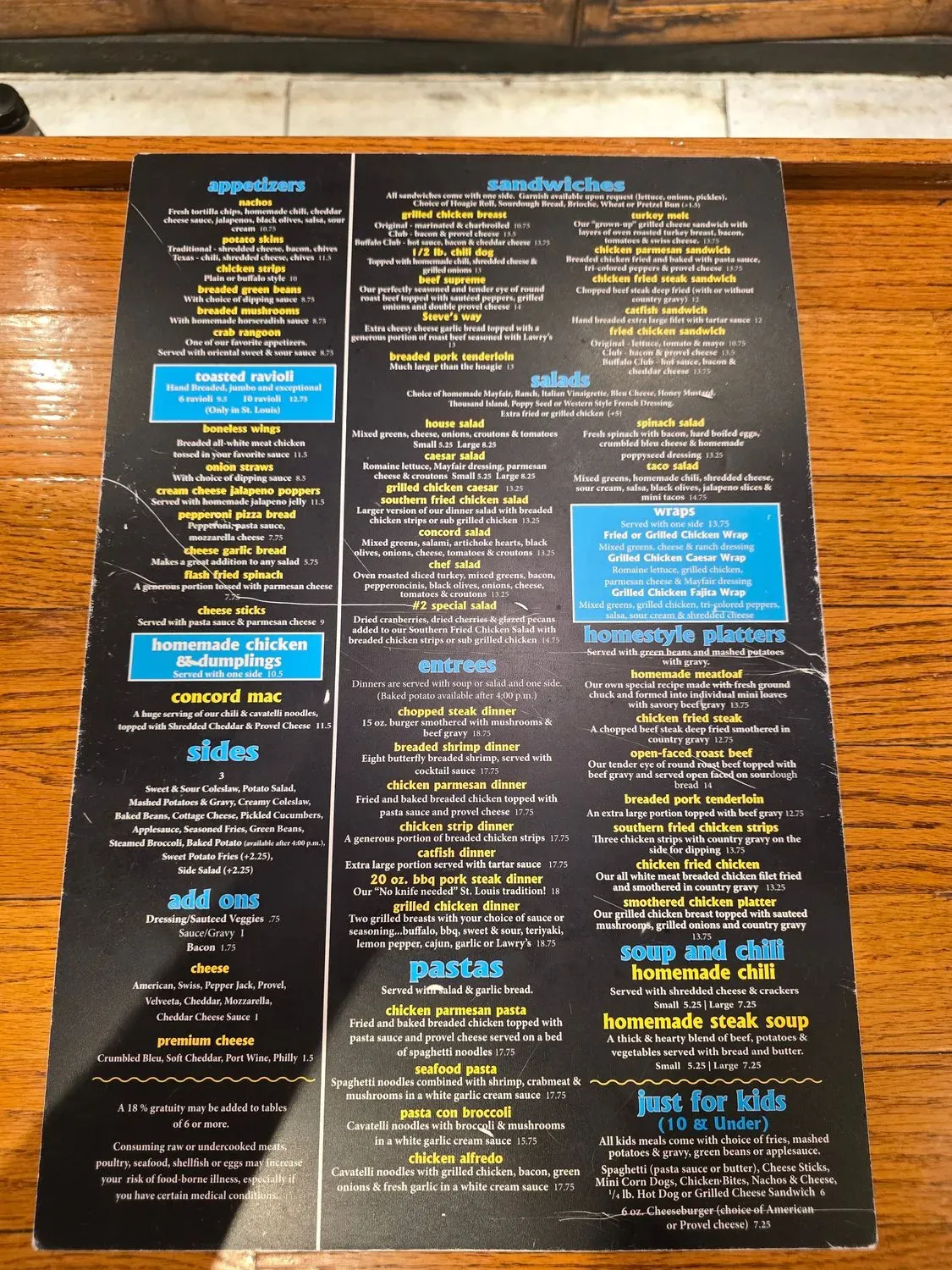 Menu 4