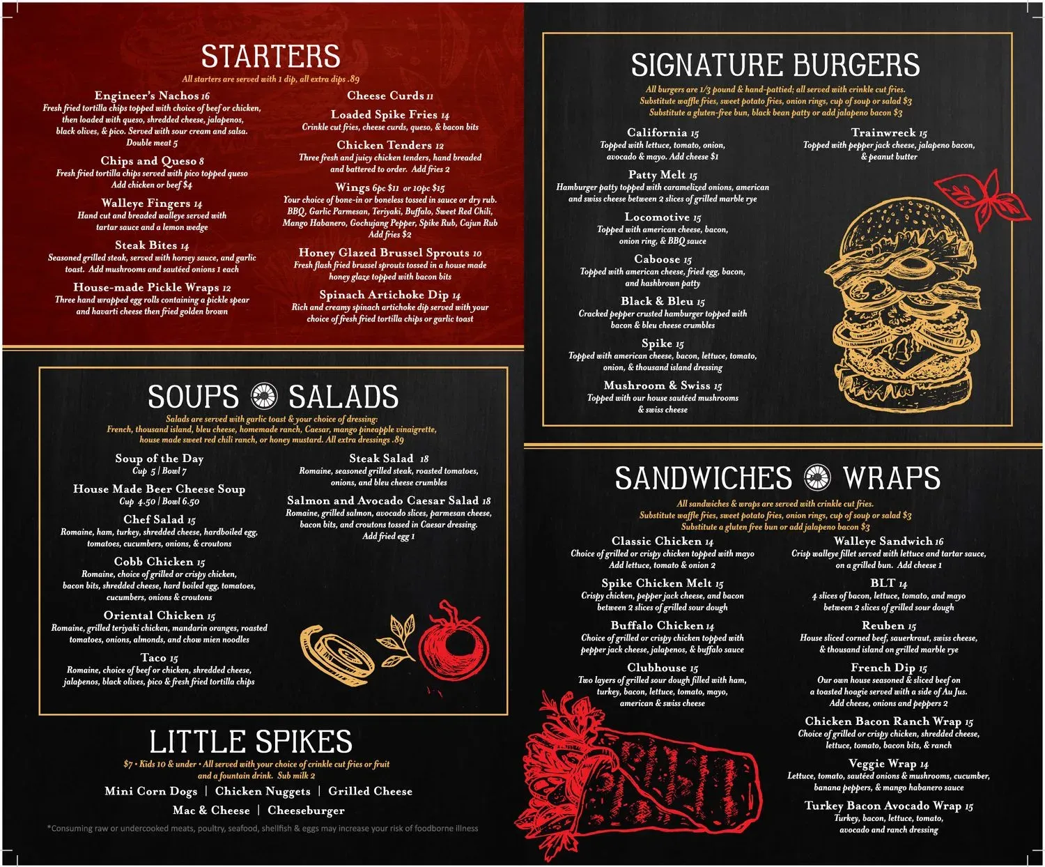 Silver Spike Restaurant & Bar Menu - Updated October 2025